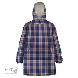Scottish Stewart of Appin Hunting Dress Clan Tartan Snuggie Hoodie Plaid Wearable Blanket Hoodie