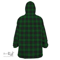Scottish Raeside Clan Tartan Snuggie Hoodie Plaid Wearable Blanket Hoodie