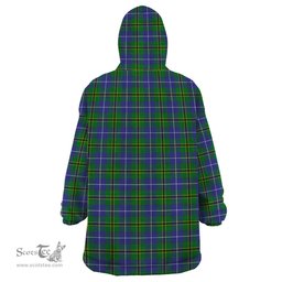 Scottish Turnbull Hunting Clan Tartan Snuggie Hoodie Plaid Wearable Blanket Hoodie