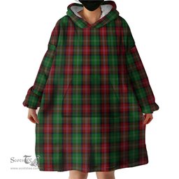 Scottish Sawyer Clan Tartan Snuggie Hoodie Plaid Wearable Blanket Hoodie