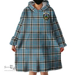 Scottish Thomson Clan Family Crest Tartan Snuggie Hoodie Plaid Wearable Blanket Hoodie
