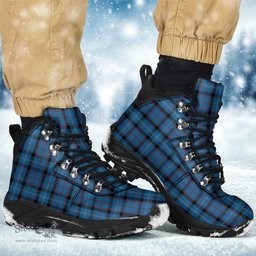 Scottish Fitzgerald Family Clan Tartan Alpine Boots
