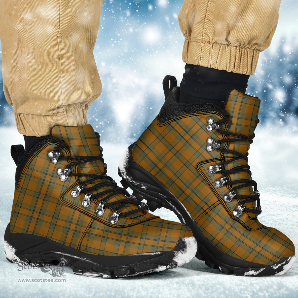 Scottish Donachie of Brockloch Ancient Hunting Clan Tartan Alpine Boots