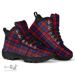 Scottish Graham of Menteith Red Clan Tartan Alpine Boots