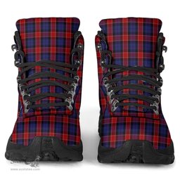 Scottish Graham of Menteith Red Clan Tartan Alpine Boots