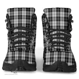 Scottish Erskine Black and White Clan Tartan Alpine Boots