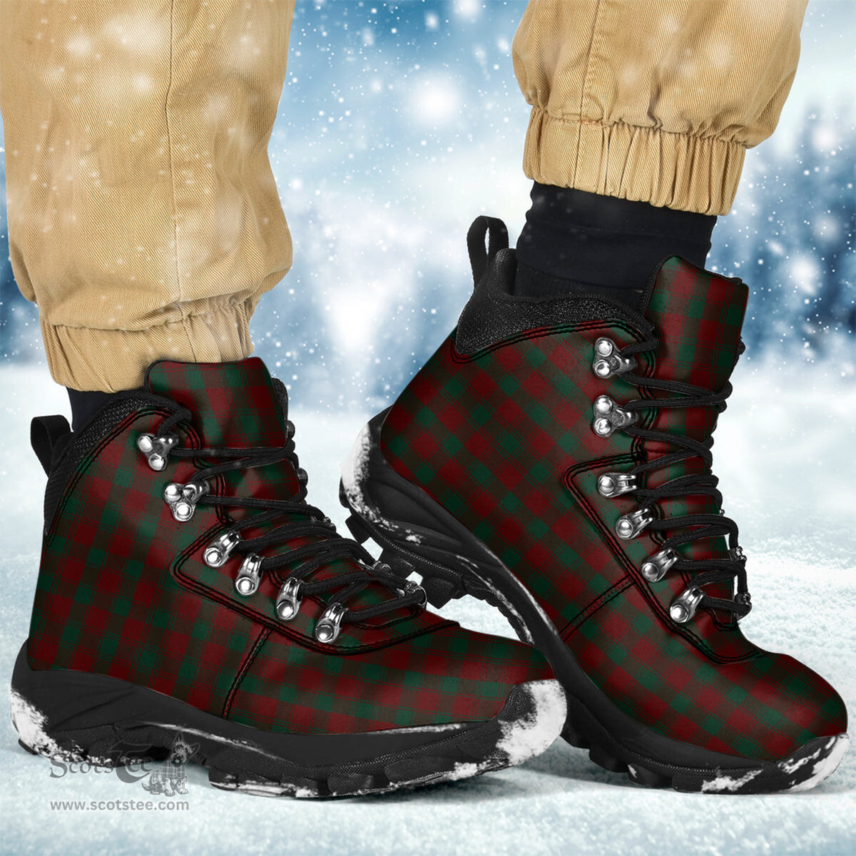 Scottish Donachie of Brockloch Clan Tartan Alpine Boots