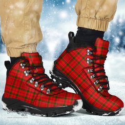 Scottish MacDonell of Keppoch Modern Clan Tartan Alpine Boots