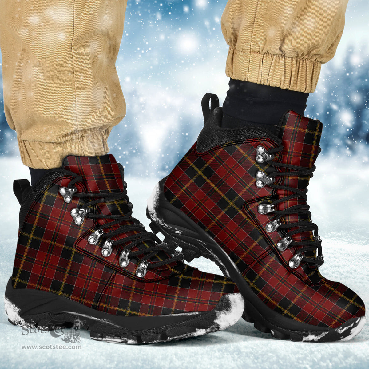 Scottish MacAlister of Skye Clan Tartan Alpine Boots