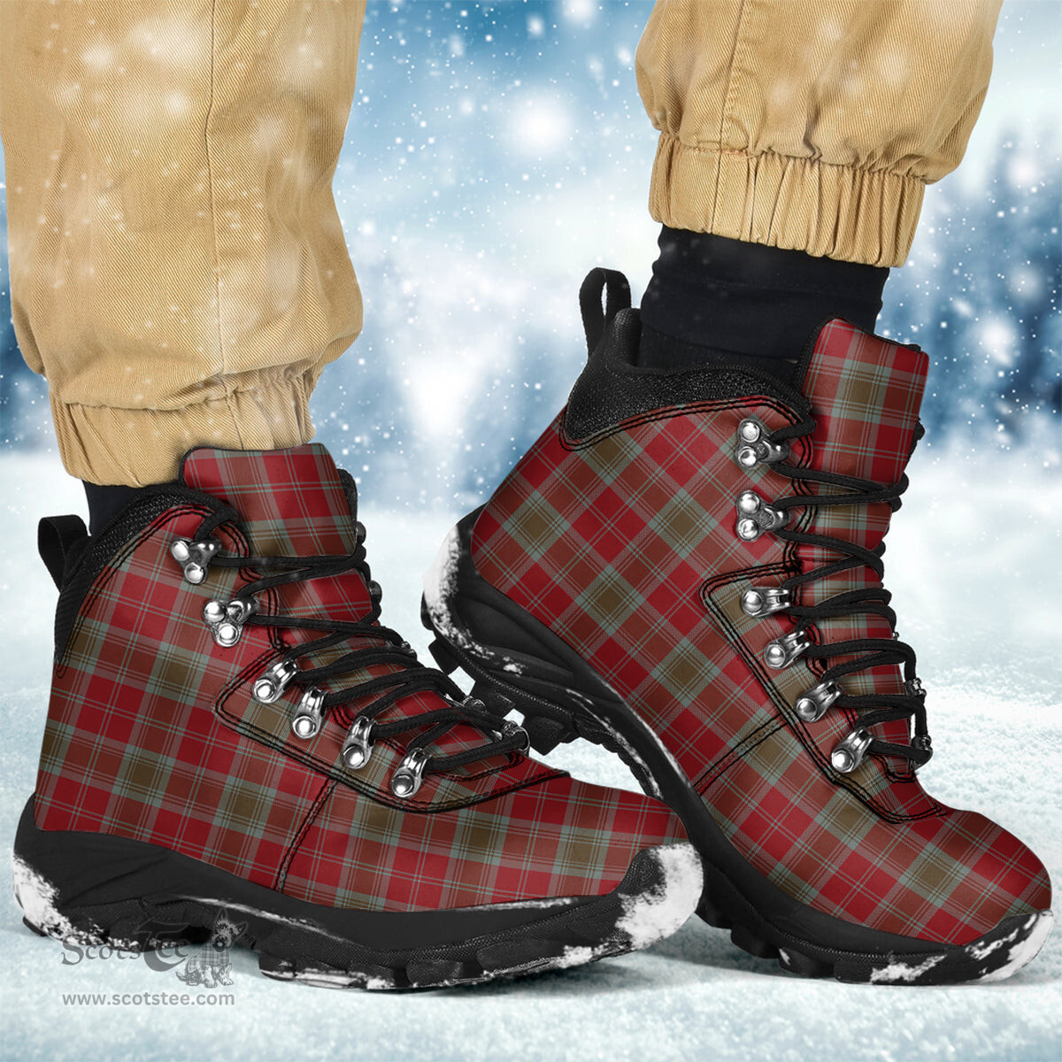 Scottish Lindsay Weathered Clan Tartan Alpine Boots