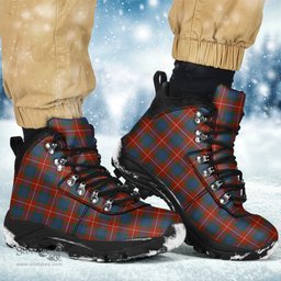 Scottish Fraser Ancient Clan Tartan Alpine Boots