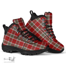 Scottish MacLean of Duart Dress Red Clan Tartan Alpine Boots