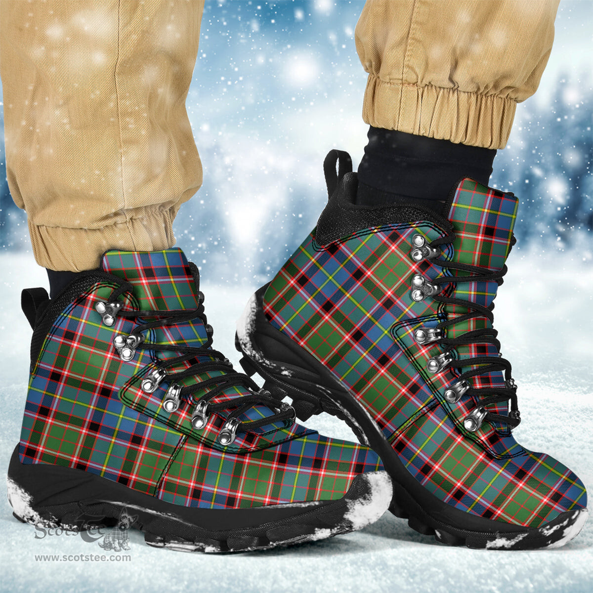 Scottish Norvel Clan Tartan Alpine Boots