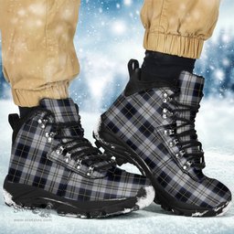 Scottish Menzies Black Dress Clan Tartan Alpine Boots