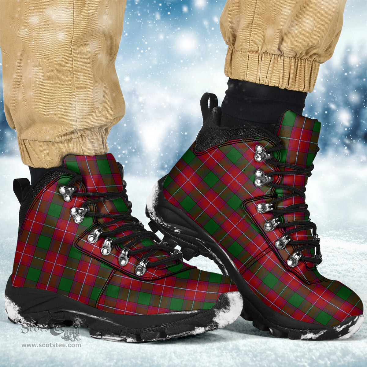 Scottish Rattray Clan Tartan Alpine Boots