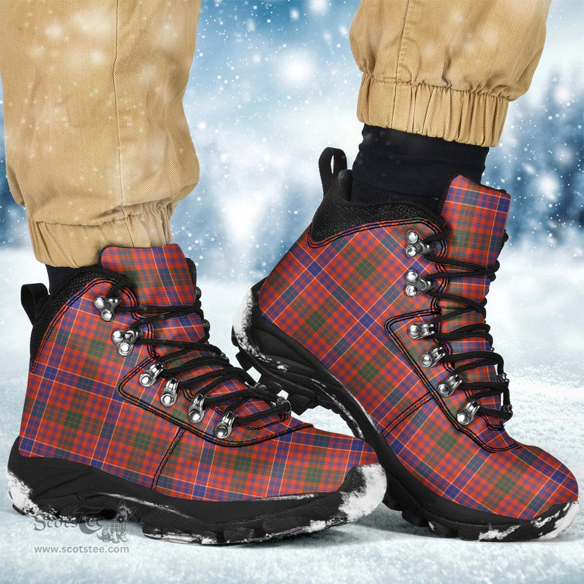 Scottish MacRae Ancient Clan Tartan Alpine Boots