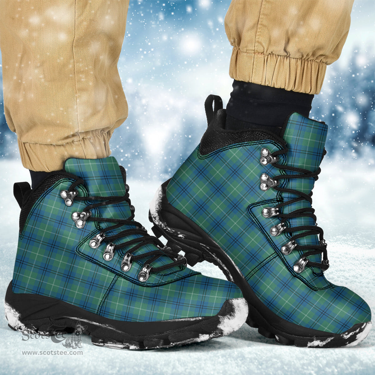 Scottish Oliphant Ancient Clan Tartan Alpine Boots
