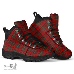 Scottish Stewart of Galloway Clan Tartan Alpine Boots