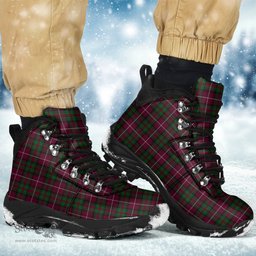 Scottish Stewart of Bute Hunting Clan Tartan Alpine Boots