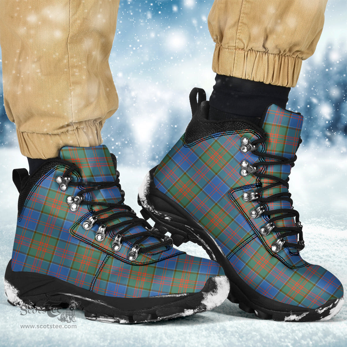 Scottish Stewart of Appin Hunting Ancient Clan Tartan Alpine Boots
