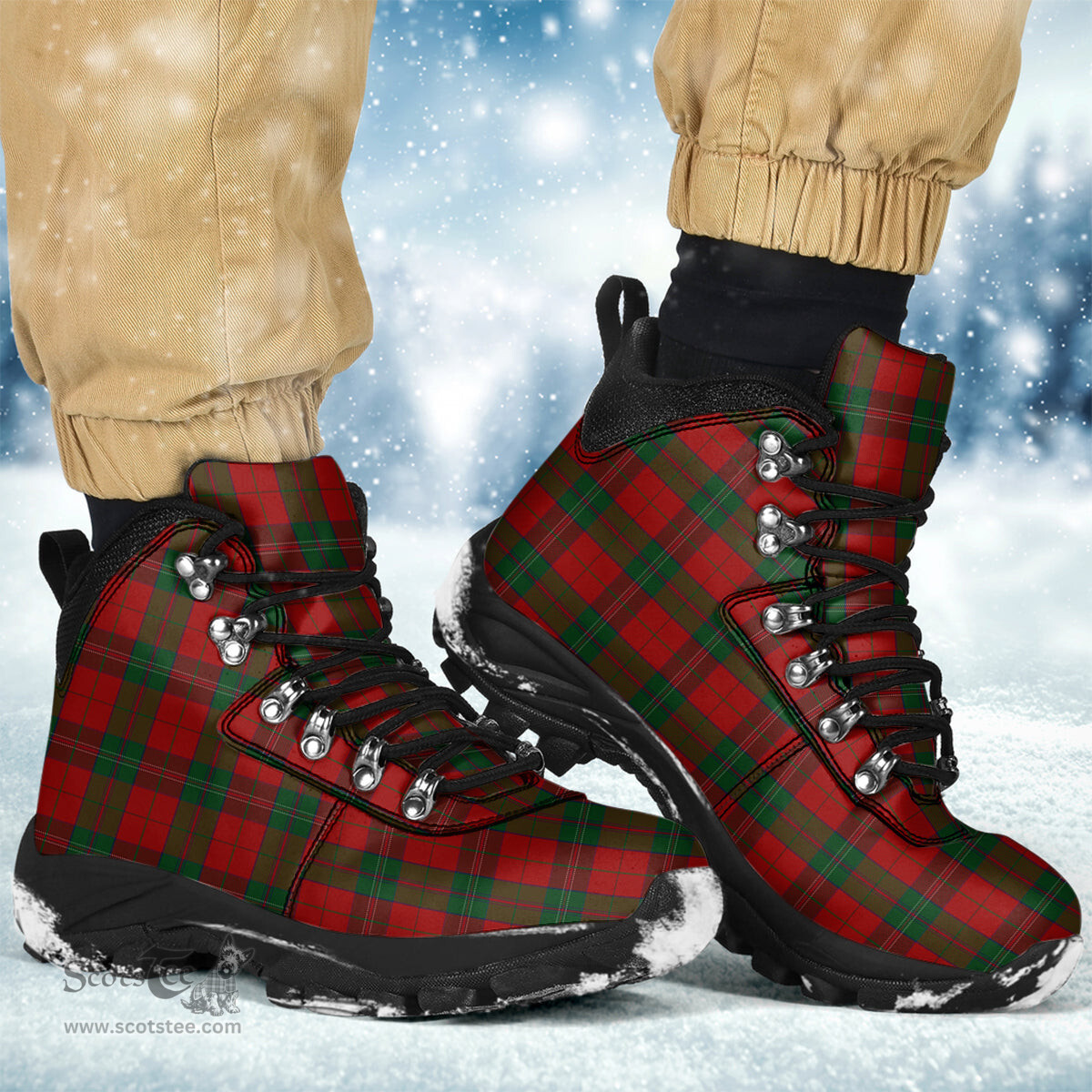 Scottish Thomas of Wales Clan Tartan Alpine Boots