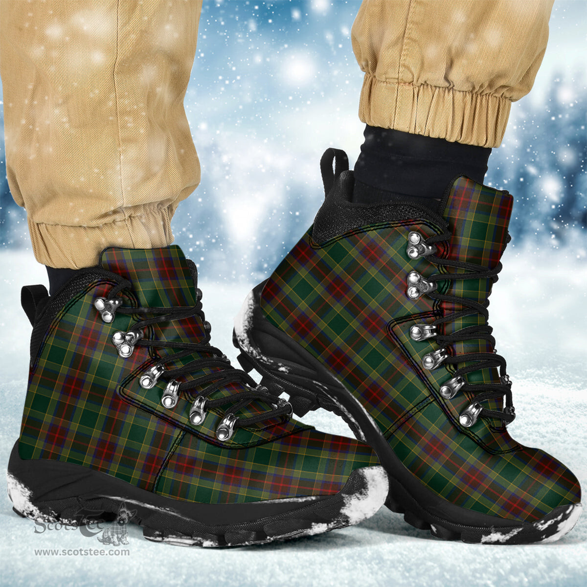 Scottish Waterford County Ireland Clan Tartan Alpine Boots