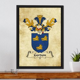 Scottish Gordon (Duke of Gordon) Clan Crest Framed Canvas Print