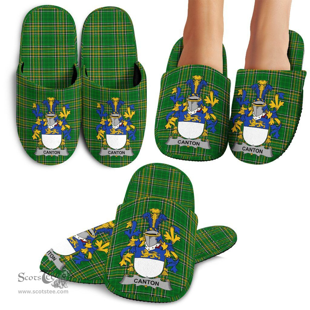 Irish Canton Coat of Arms Family Crest Ireland House Slippers Irish National Tartan Irish County Slippers