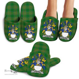 Irish Canton Coat of Arms Family Crest Ireland House Slippers Irish National Tartan Irish County Slippers