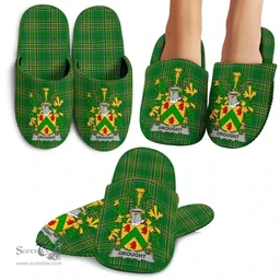Irish Drought Coat of Arms Family Crest Ireland House Slippers Irish National Tartan Irish County Slippers