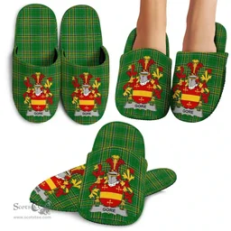 Irish Gore Coat of Arms Family Crest Ireland House Slippers Irish National Tartan Irish County Slippers