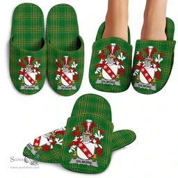 Irish Gilmore Coat of Arms Family Crest Ireland House Slippers Irish National Tartan Irish County Slippers