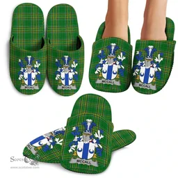 Irish McCall Coat of Arms Family Crest Ireland House Slippers Irish National Tartan Irish County Slippers