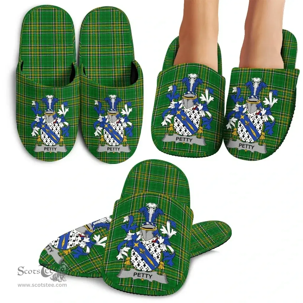 Irish Petty Coat of Arms Family Crest Ireland House Slippers Irish National Tartan Irish County Slippers