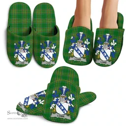 Irish Lowe Coat of Arms Family Crest Ireland House Slippers Irish National Tartan Irish County Slippers