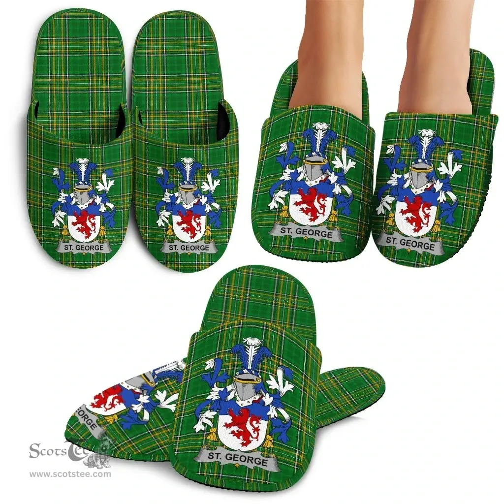 Irish St Coat of Arms Family Crest Ireland House Slippers Irish National Tartan Irish County Slippers