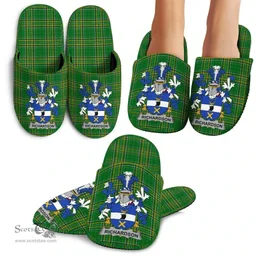 Irish Richardson Coat of Arms Family Crest Ireland House Slippers Irish National Tartan Irish County Slippers