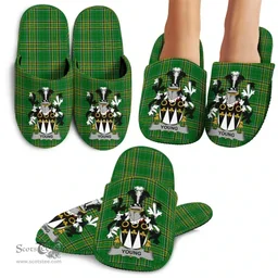 Irish Young Coat of Arms Family Crest Ireland House Slippers Irish National Tartan Irish County Slippers