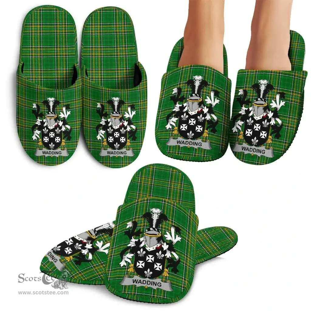 Irish Wadding Coat of Arms Family Crest Ireland House Slippers Irish National Tartan Irish County Slippers
