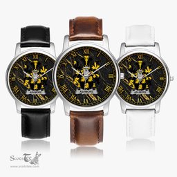 Irish Ashmore Irish Coat of Arms Irish Watch Leather Strap Classic Quartz Watch