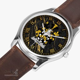 Irish Ball Irish Coat of Arms Irish Watch Leather Strap Classic Quartz Watch