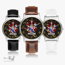 Irish Amory Irish Coat of Arms Irish Watch Leather Strap Classic Quartz Watch