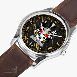 Irish Bateson Irish Coat of Arms Irish Watch Leather Strap Classic Quartz Watch