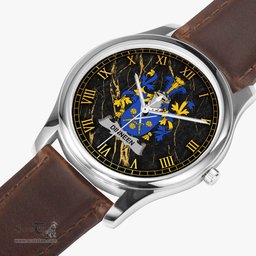 Irish Dinneen or O Dinneen Irish Coat of Arms Irish Watch Leather Strap Classic Quartz Watch