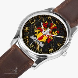 Irish Breen or O Breen Irish Coat of Arms Irish Watch Leather Strap Classic Quartz Watch