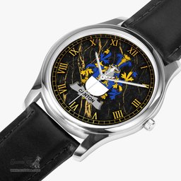 Irish Canton Irish Coat of Arms Irish Watch Leather Strap Classic Quartz Watch