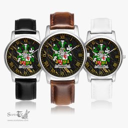Irish Conroy or O Conry Irish Coat of Arms Irish Watch Leather Strap Classic Quartz Watch