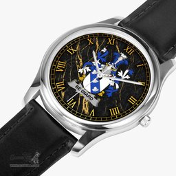 Irish Bernard Irish Coat of Arms Irish Watch Leather Strap Classic Quartz Watch