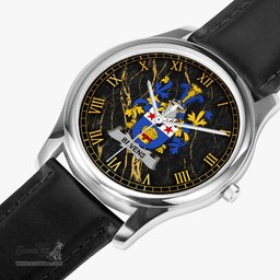 Irish Bevens Irish Coat of Arms Irish Watch Leather Strap Classic Quartz Watch