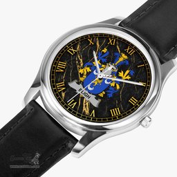 Irish Bligh Irish Coat of Arms Irish Watch Leather Strap Classic Quartz Watch